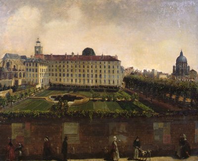 パリ国立高等師範学校の眺め 1840年頃（油彩・キャンバス） 作： French School