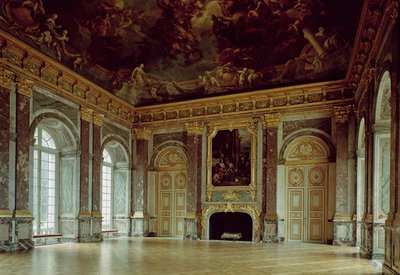 1739年にオープンしたサロンデルキュールの眺め 作： French School