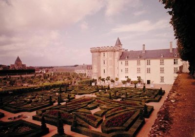 砦と庭園の眺め 作： French School