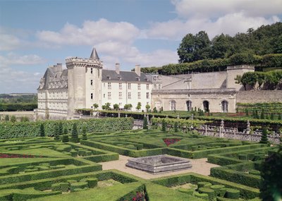 砦と庭園の眺め 作： French School