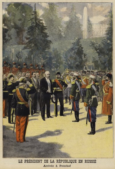 フェリックスフォールフランス大統領のロシア訪問、1897年 作： French School