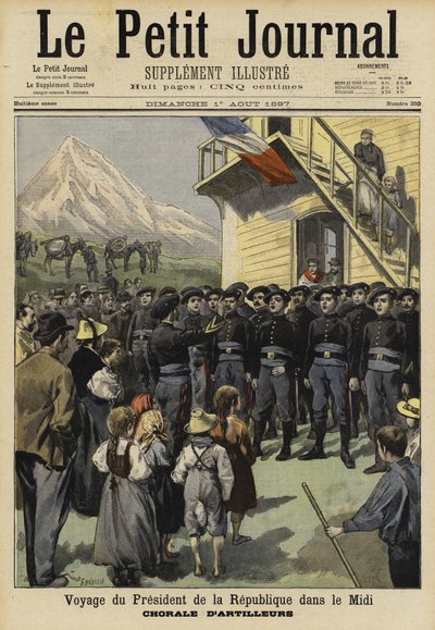 1897年のフランス大統領フェリックスフォールのミディ訪問 作： French School