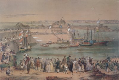 1846年、1847年のビクトリア女王のジャージー訪問 作： French School