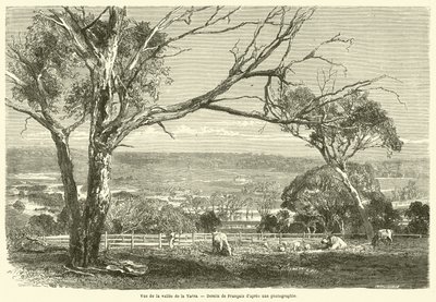 Vue de la vallee de la Yarra (e.g. engraving) 作： French School