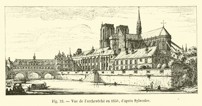 シルベストル後の1650年の大司教の眺め 作： French School