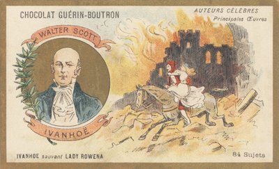 ウォルター・スコット（1771-1832）：スコットランドの詩人、作家、歴史家、小説「アイヴァンホー」の作者（1819年 作： French School