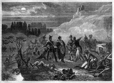 第三次連合軍の戦い 1805年、デュエルンシュタインの戦い 作： French School