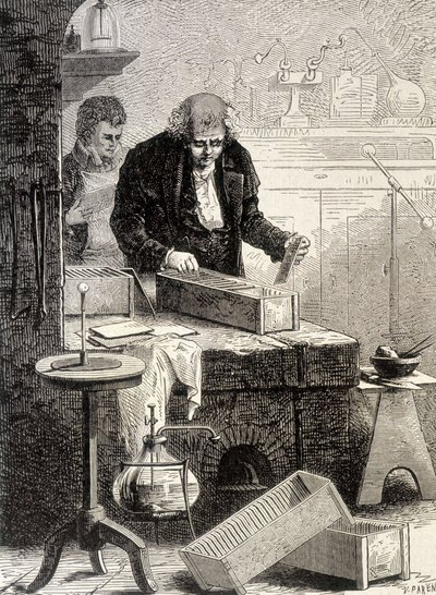 ウィリアム・クルックシャンクがトラフの山を作った。1896年の "Album of Science; illustrious scholars; Great Discoveries "に掲載されている。 作： French School