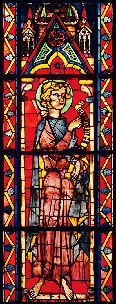 預言者オバディアを描いた窓、c.1270-75 作： French School