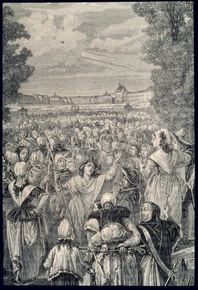 1789年10月56日ベルサイユの女性行進 作： French School