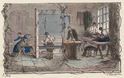 羊毛加工（カラー彫刻） 作： French School