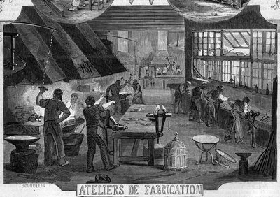 Desforges and Busisson社による錠前製造のためのワークショップ 作： French School