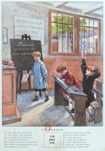 JApprends lOrthographeによる、Lineing Lines、Hachette、1905年発行 作： French School