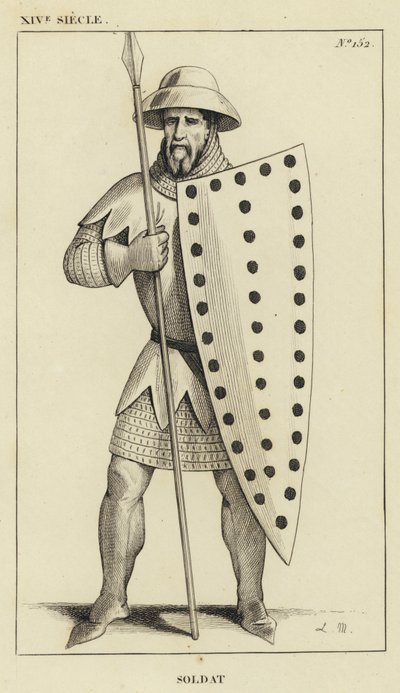 XIV Siecle, Soldat (carving) 作： French School
