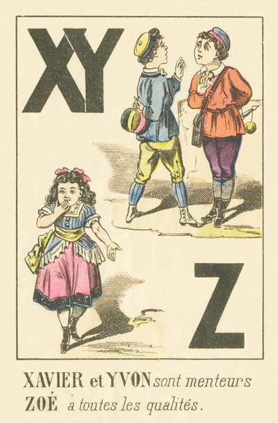 XYZ：ザビエルとイボンは嘘つきですゾーイはすべての資質を持っています 作： French School