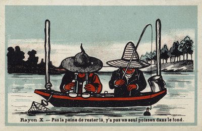 X線-ここにとどまるポイントはありません。下部に1匹の魚はありません 作： French School