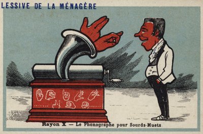 X線-聴覚障害者用蓄音機 作： French School