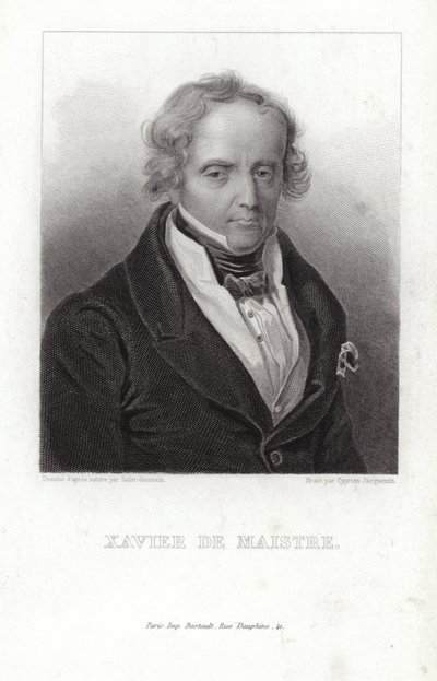 Xavier de Maistre、フランスの兵士、作家 作： French School