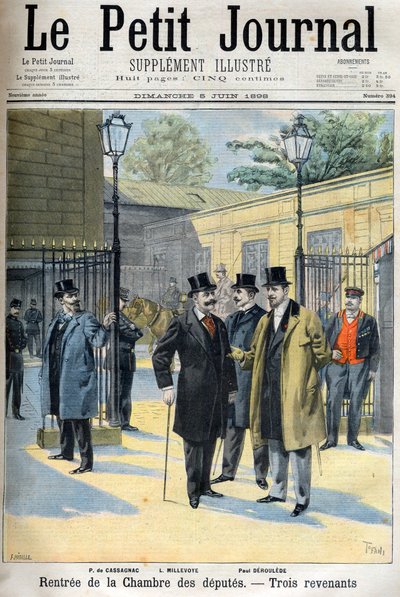 副議長会議の再開、「Le Petit Journal」6月5日号のイラスト 作： French School
