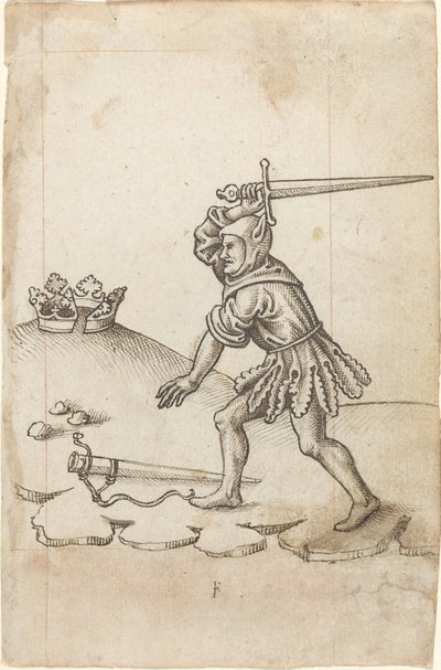 「王冠を壊さないで」[fol. 43直腸] 作： French early 16th Century
