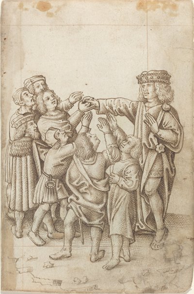 「あなたの右手を万人に渡してはならない」 [fol. 13レクト] 作： French early 16th Century