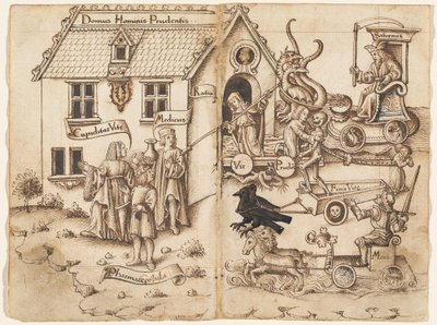 「果てに着いたら引き返すな」[fol. 26 verso / 27 recto] 作： French early 16th Century