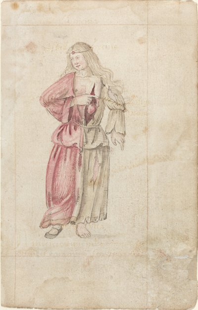 友情の擬人化（アミシティア） [fol. 2レクト] 作： French early 16th Century
