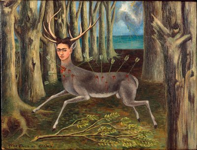 傷ついた鹿または小さな鹿 作： Frida Kahlo