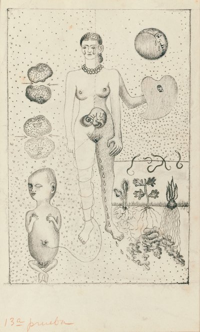 フリーダと流産 作： Frida Kahlo