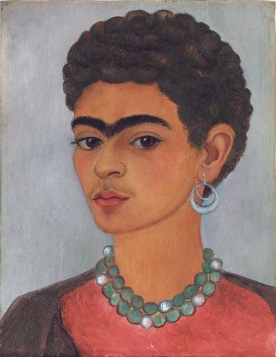 巻き髪の自画像 作： Frida Kahlo
