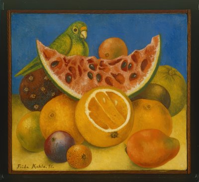 オウムのいる静物 作： Frida Kahlo