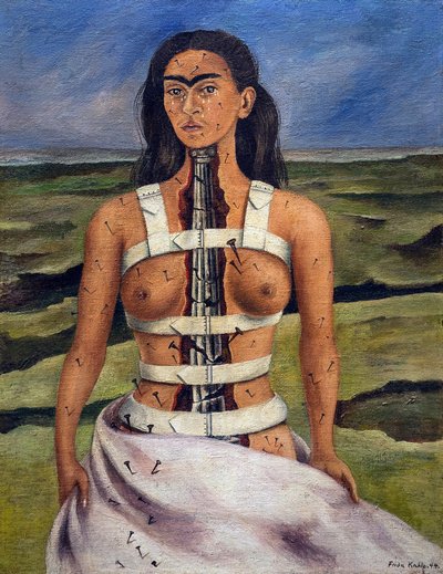 壊れたコラム 作： Frida Kahlo