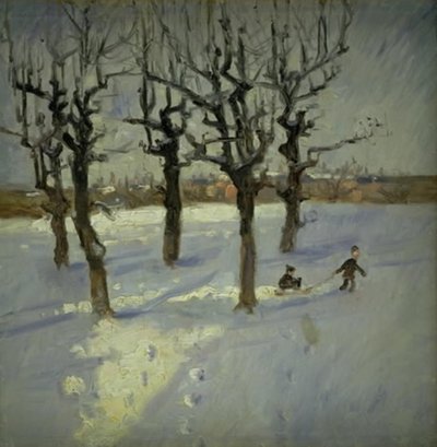 コペンハーゲン郊外の冬景色 作： Fridolin Johansen