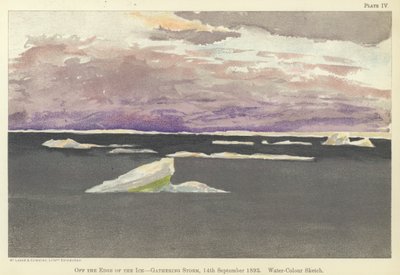 氷の端で、嵐を集めて 作： Fridtjof Nansen