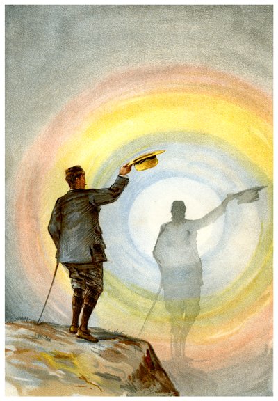 妖怪と円形の虹、1898年。 作： Friedrich Arnold Brockhaus