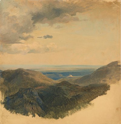 ドナウ渓谷の眺め 作： Friedrich August Mathias Gauermann