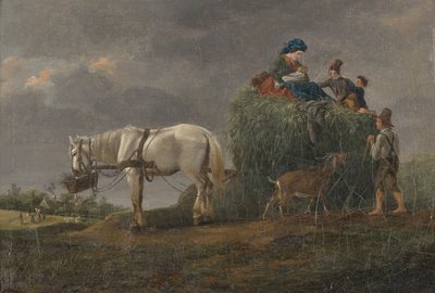 干し草ワゴン 作： Friedrich August Mathias Gauermann