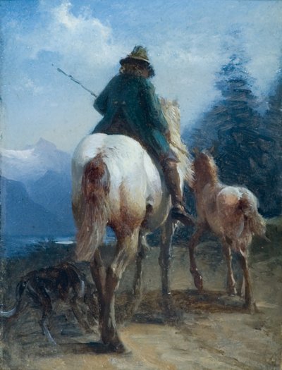帰国 作： Friedrich August Mathias Gauermann