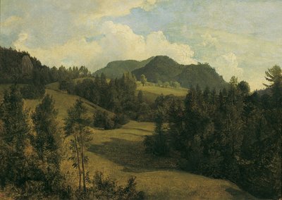 ミーゼンバッハ近郊の風景 作： Friedrich August Mathias Gauermann