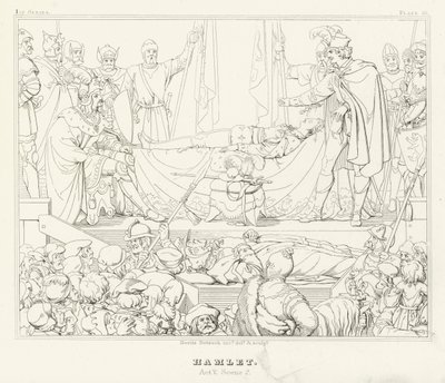 ハムレット」第5幕第2場（彫刻作品 作： Friedrich August Moritz Retzsch