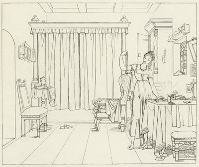 ゲーテのファウストのイラスト 作： Friedrich August Moritz Retzsch