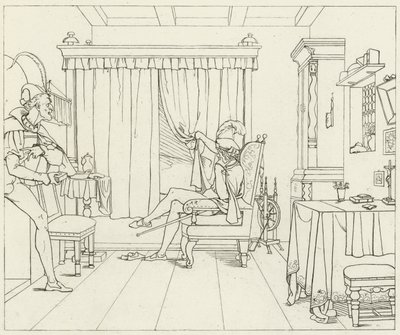 ゲーテのファウストのイラスト 作： Friedrich August Moritz Retzsch