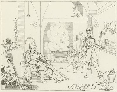 ゲーテのファウストのイラスト 作： Friedrich August Moritz Retzsch
