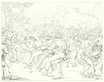 シラーの「Lied von der Glocke（鐘の歌）」の挿絵（彫刻）。 作： Friedrich August Moritz Retzsch