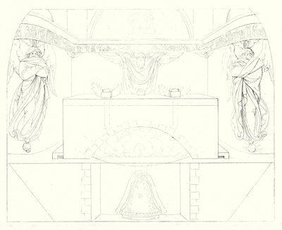シラーの「Lied von der Glocke（鐘の歌）」の挿絵（彫刻）。 作： Friedrich August Moritz Retzsch