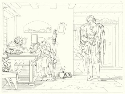 シラーの「Lied von der Glocke（鐘の歌）」の挿絵（彫刻）。 作： Friedrich August Moritz Retzsch