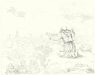 シラーの「Lied von der Glocke（鐘の歌）」の挿絵（彫刻）。 作： Friedrich August Moritz Retzsch