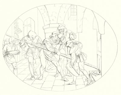 シラーの「Lied von der Glocke（鐘の歌）」の挿絵（彫刻）。 作： Friedrich August Moritz Retzsch