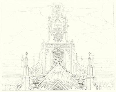 シラーの「Lied von der Glocke（鐘の歌）」の挿絵（彫刻）。 作： Friedrich August Moritz Retzsch