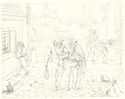 シラーの「Lied von der Glocke（鐘の歌）」の挿絵（彫刻）。 作： Friedrich August Moritz Retzsch